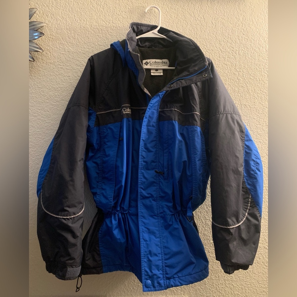 Blue and grey Columbia Fleece Lined Jacket